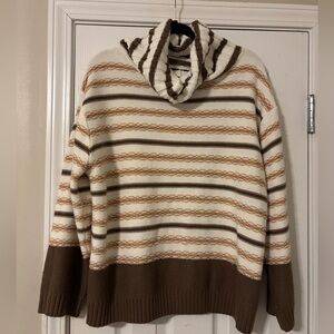Brown Turtleneck Sweater
